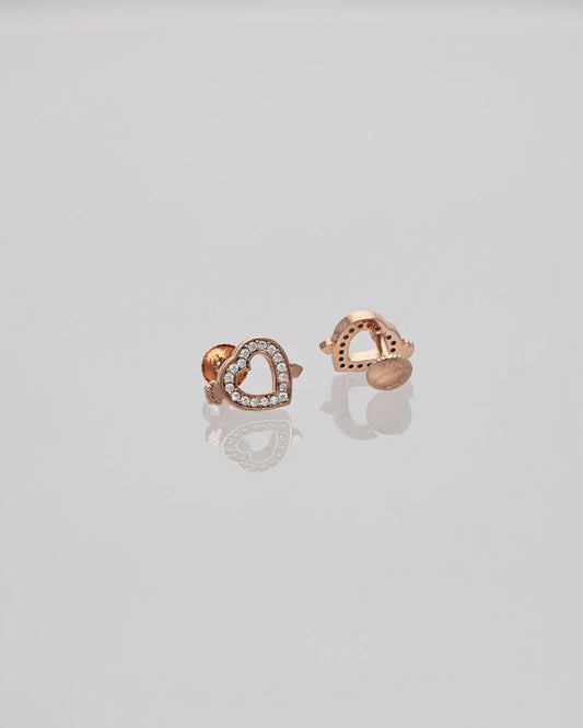 Heartfelt Arrow Studs in 92.5 Silver