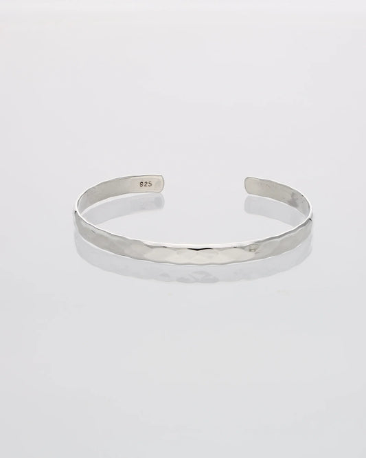 White Luxe Kada in 92.5 Silver