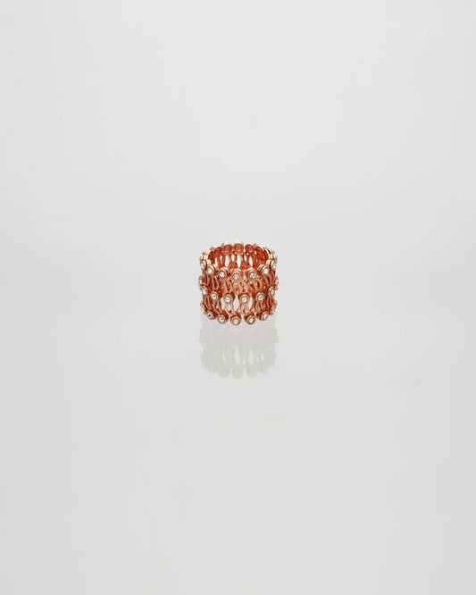 Rosé Glow Cocktail Ring in 92.5 Silver