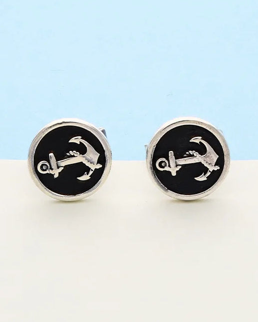Anchor Cufflinks in 92.5 Silver