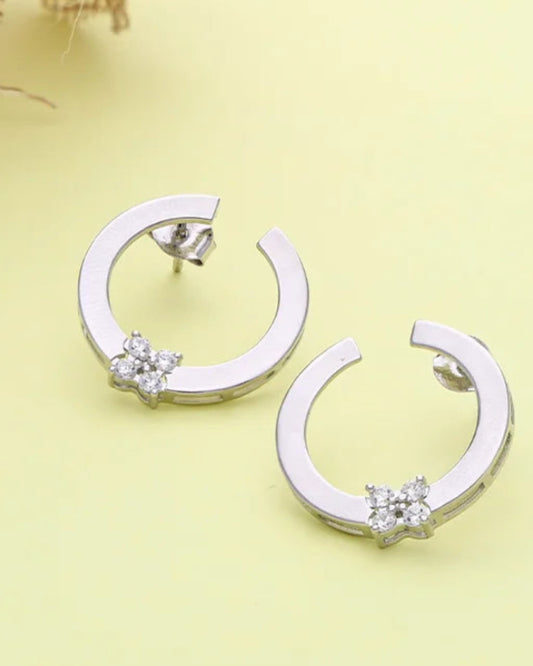 Florin Hoops in 92.5 Silver