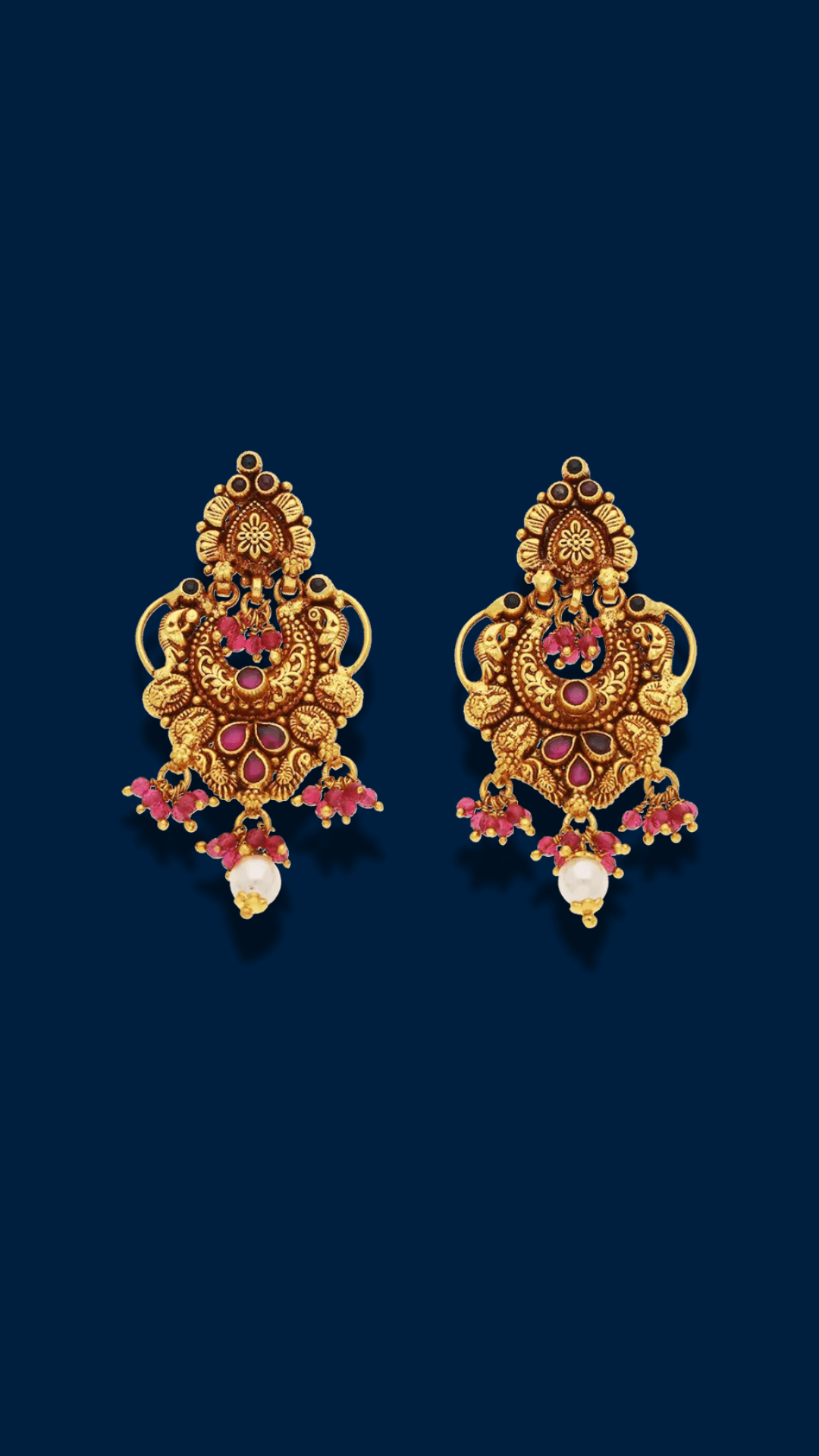 Glimmering Heritage: Chandbali Elegance
