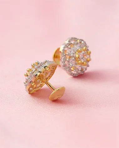 Celestial White Grace Studs  in 92.5 Silver