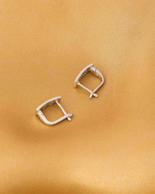 Dual Radiance Rhodium Studs  in 92.5 Silver