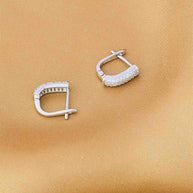 J Spark Rhodium Studs in 92.5 Silver