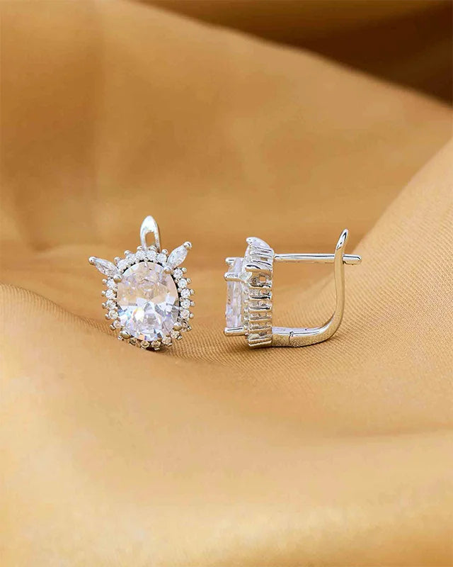 Eternal Spark Rhodium Studs in 92.5 Silver