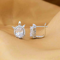 Eternal Spark Rhodium Studs in 92.5 Silver