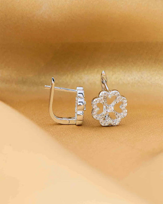 Trio Radiance Rhodium Studs in 92.5 Silver