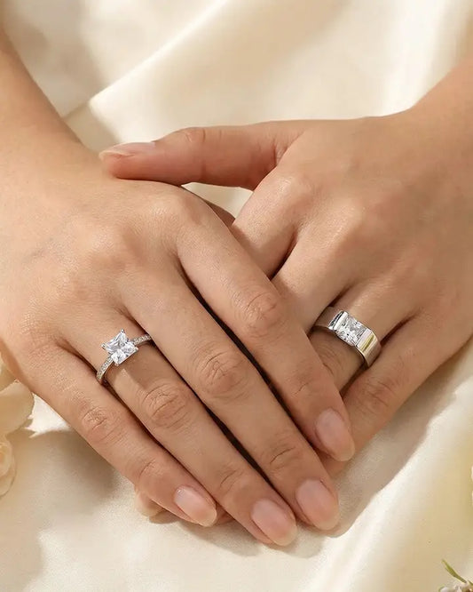 Velmora Duo Ring in 92.5 Silver