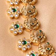 Antique Peacock Floral Necklace