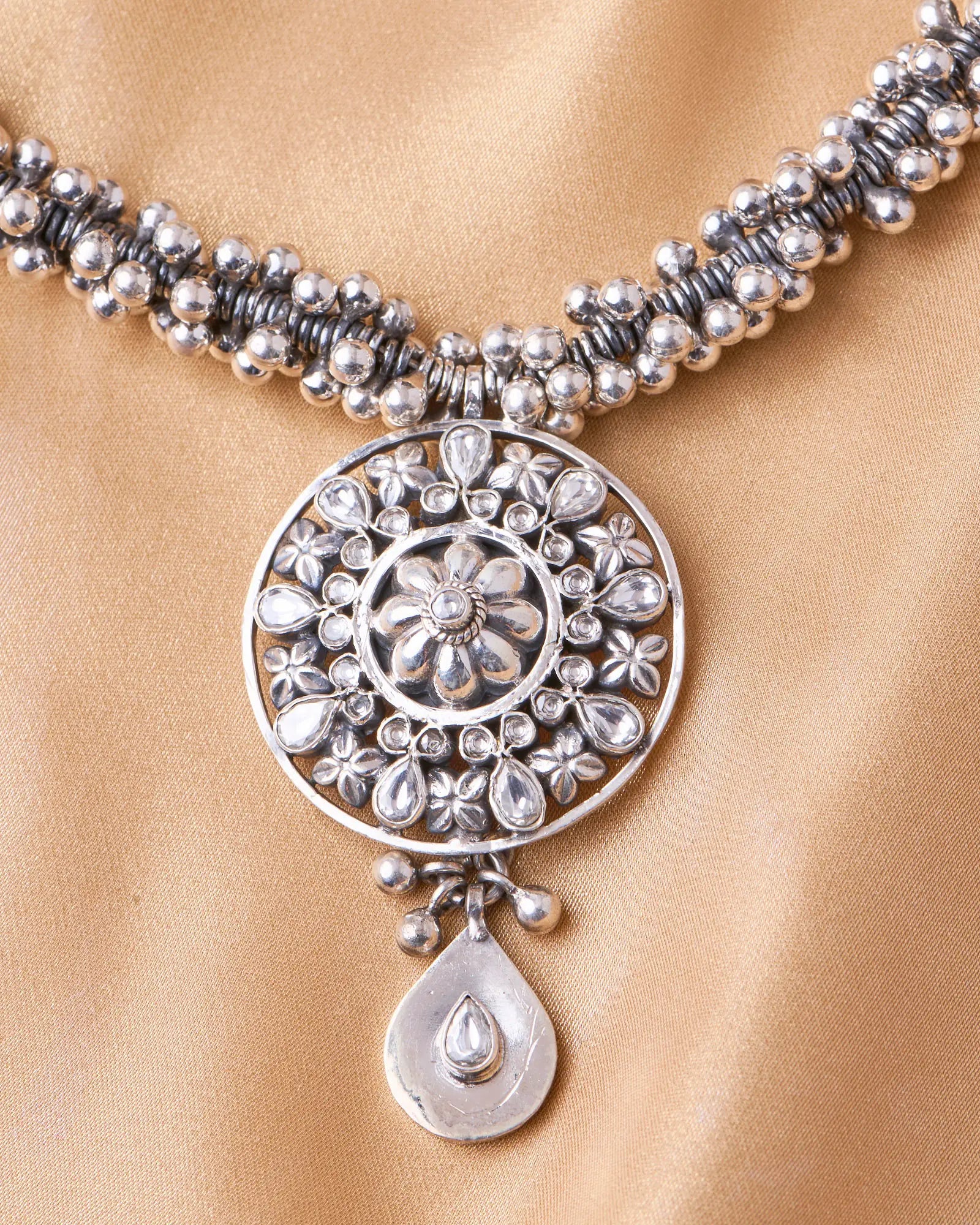 Oxidized Rajputi Ghunghroo Necklace