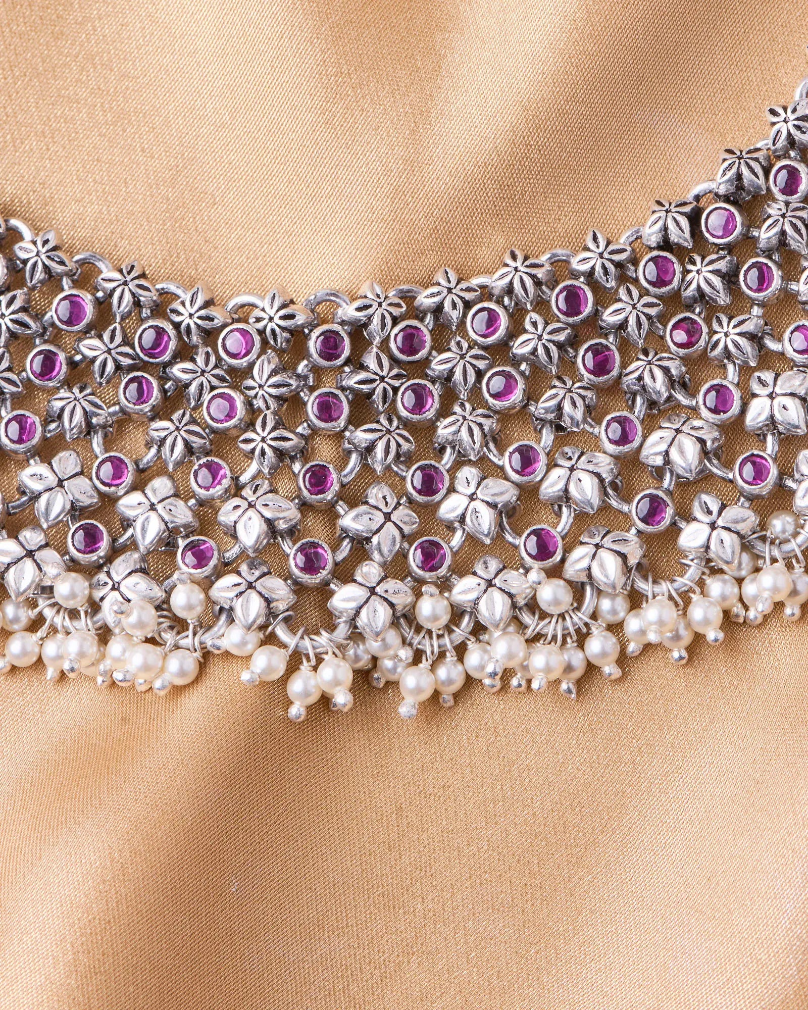 Oxidized Rajputi Roshni Necklace