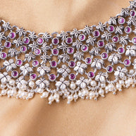 Oxidized Rajputi Roshni Necklace