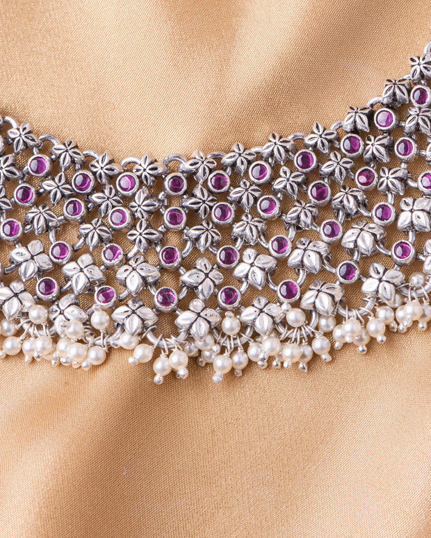 Oxidized Rajputi Roshni Necklace
