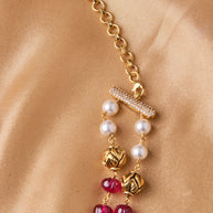 Antique 2-Layer Ruby & Pearl Mala