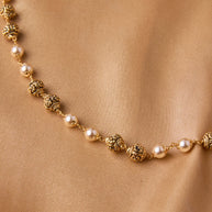 Antique Pearl Gundu Beads Mala