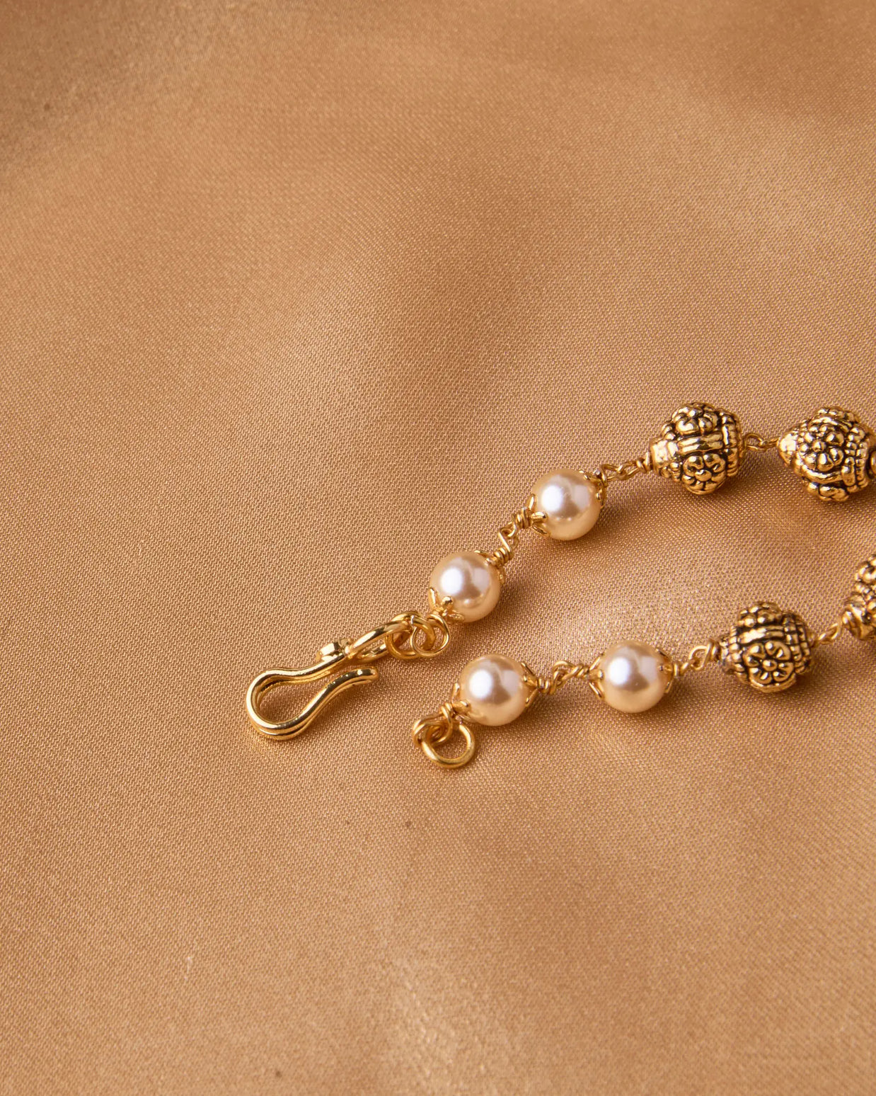 Antique Pearl Gundu Beads Mala