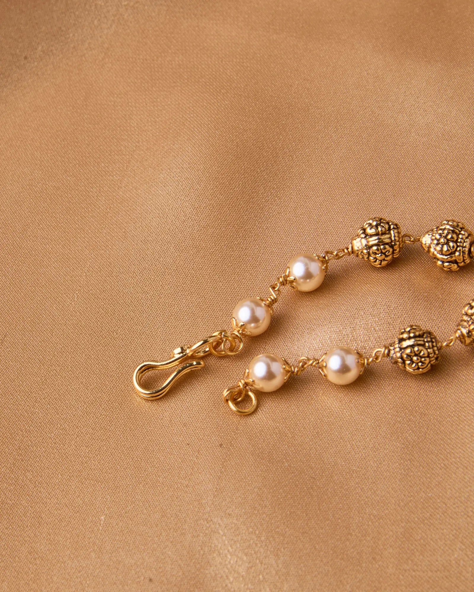 Antique Pearl Gundu Beads Mala