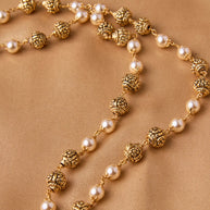 Antique Pearl Gundu Beads Mala