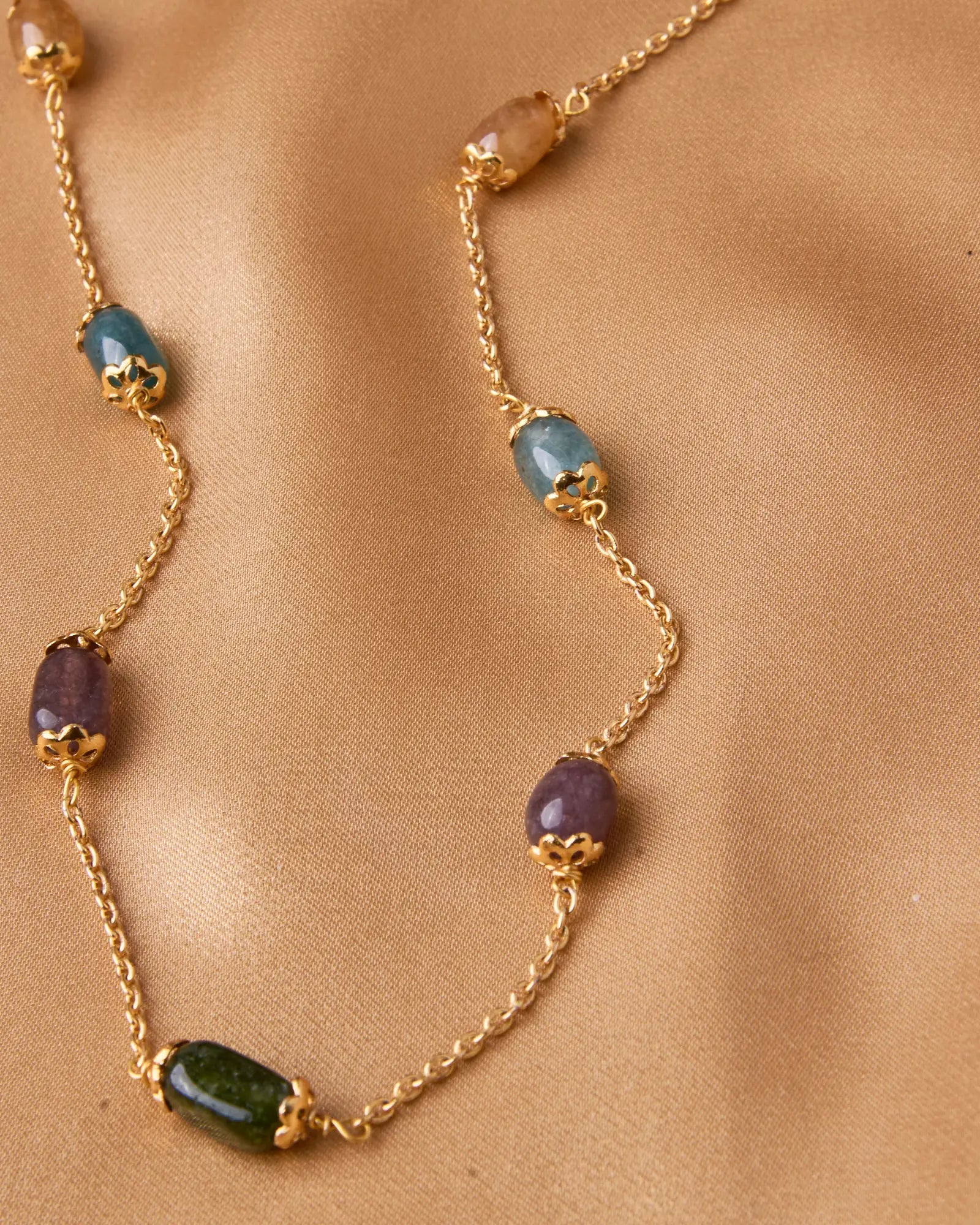 Antique Multi-Color Stones Mala