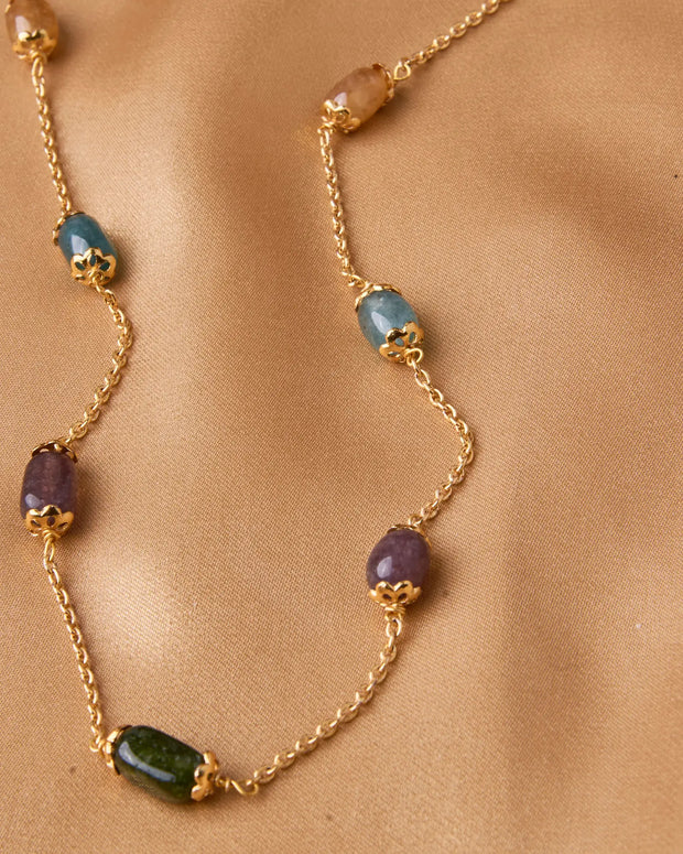 Antique Multi-Color Stones Mala