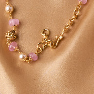 Antique Pink Stone Beads Mala