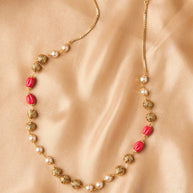 Antique Coral & Pearl Beads Mala