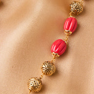 Antique Coral & Pearl Beads Mala