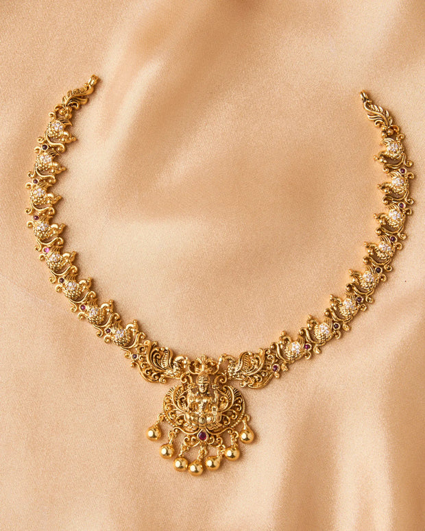 Antique Lakshmi Peacock Necklace