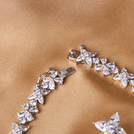 Royal Crimson Glow Silver Necklace