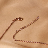 Silsila Amethyst Glow Rose Gold Necklace
