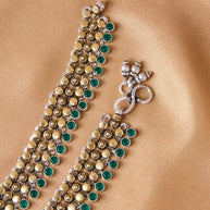 Silsila Antique Gold-Plated Jaipur Payal