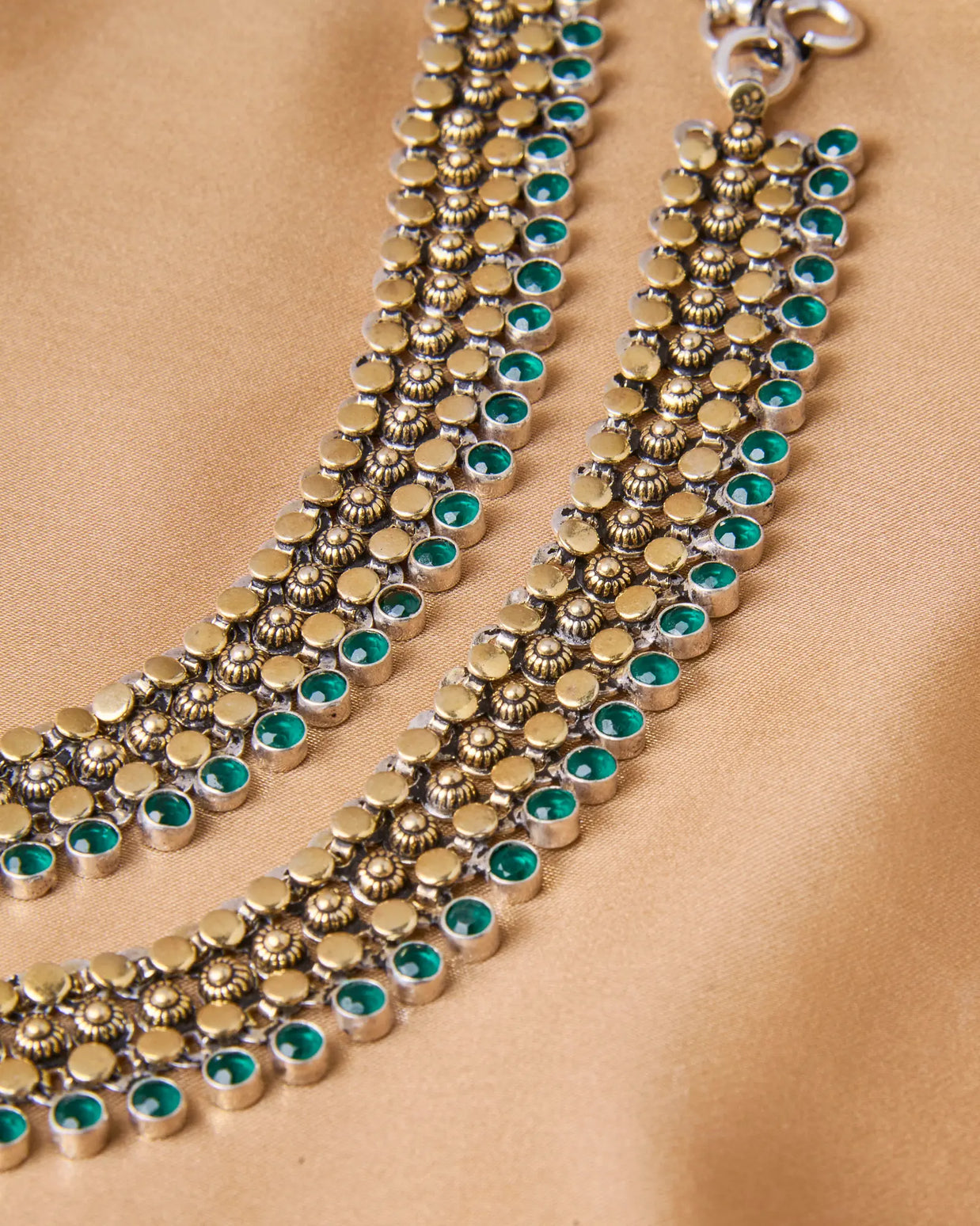 Silsila Antique Gold-Plated Jaipur Payal