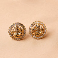 Antique Lakshmi White Studs