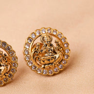 Antique Lakshmi White Studs