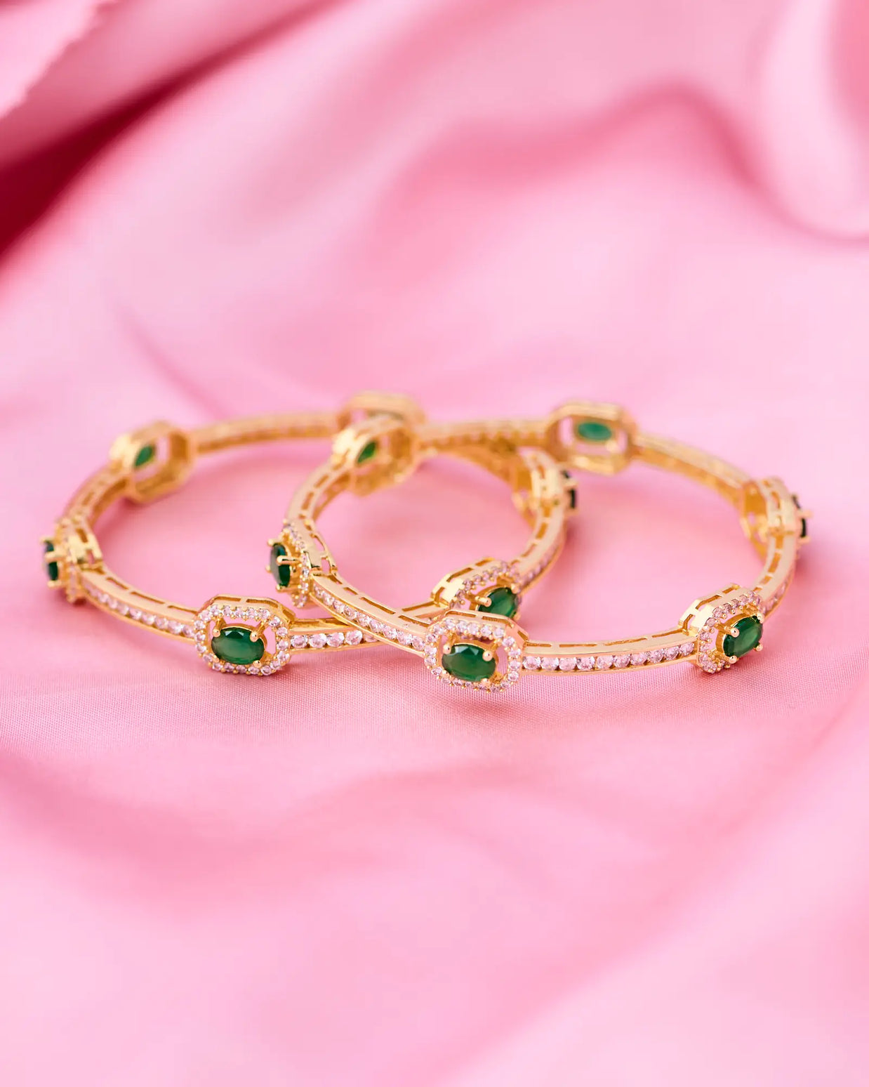 Silsila Emerald Harmony Bangle