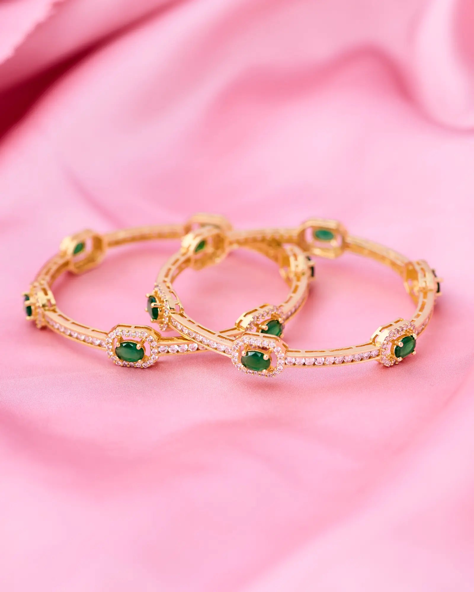 Silsila Emerald Harmony Bangle