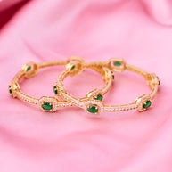 Silsila Emerald Harmony Bangle