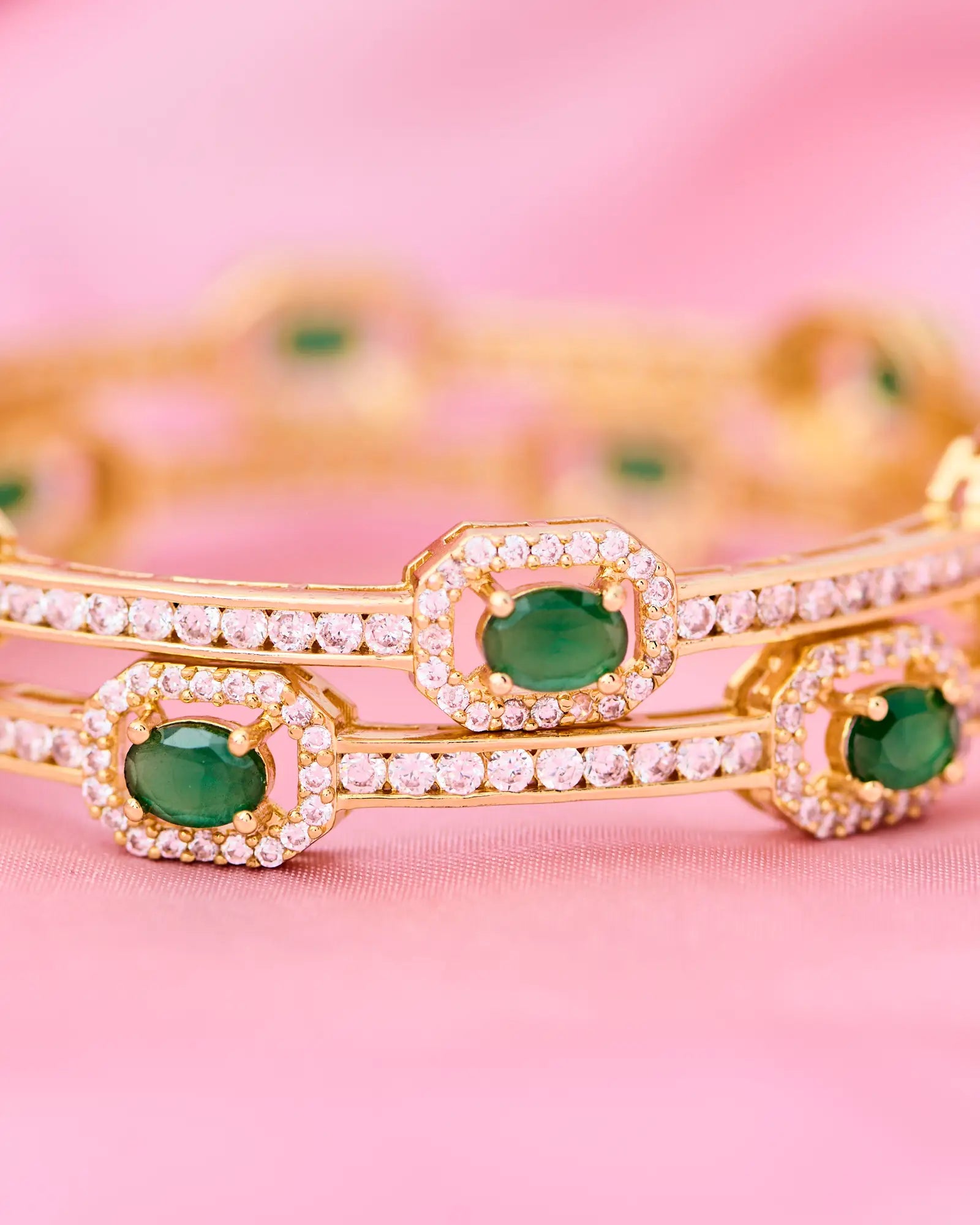 Silsila Emerald Harmony Bangle
