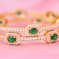 Silsila Emerald Harmony Bangle