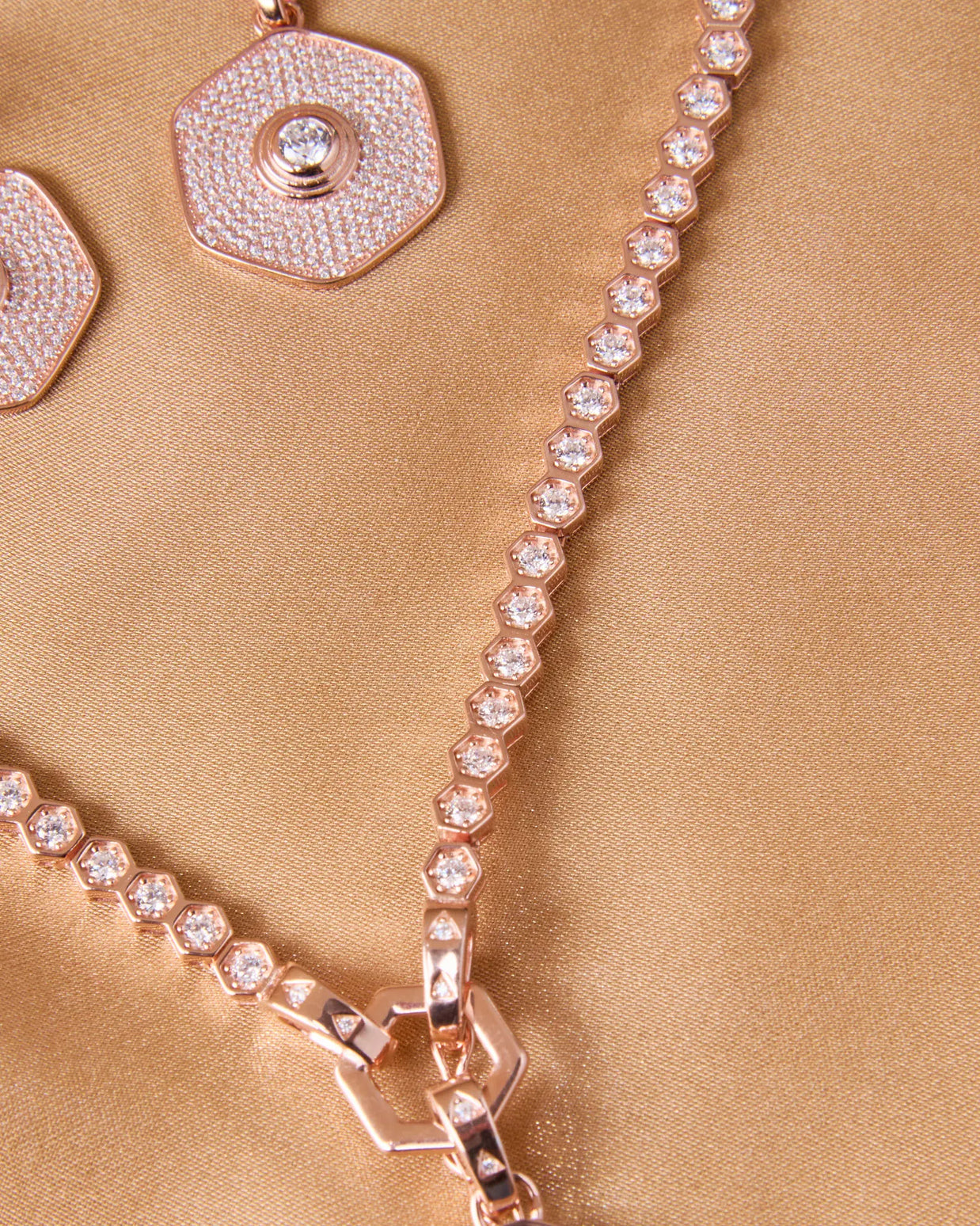 Silsila Hexa Grace Rose Gold Necklace