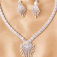 Sunlit Grace Silver Necklace