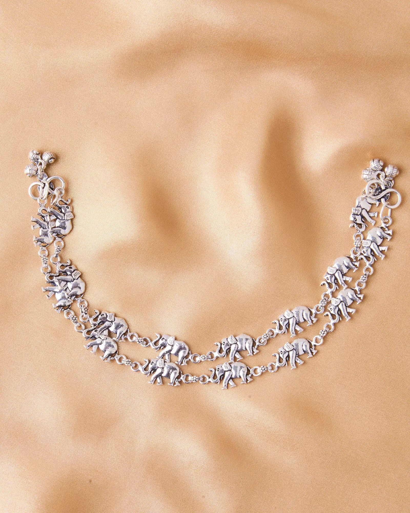 Silsila Traditional Silver Anklets