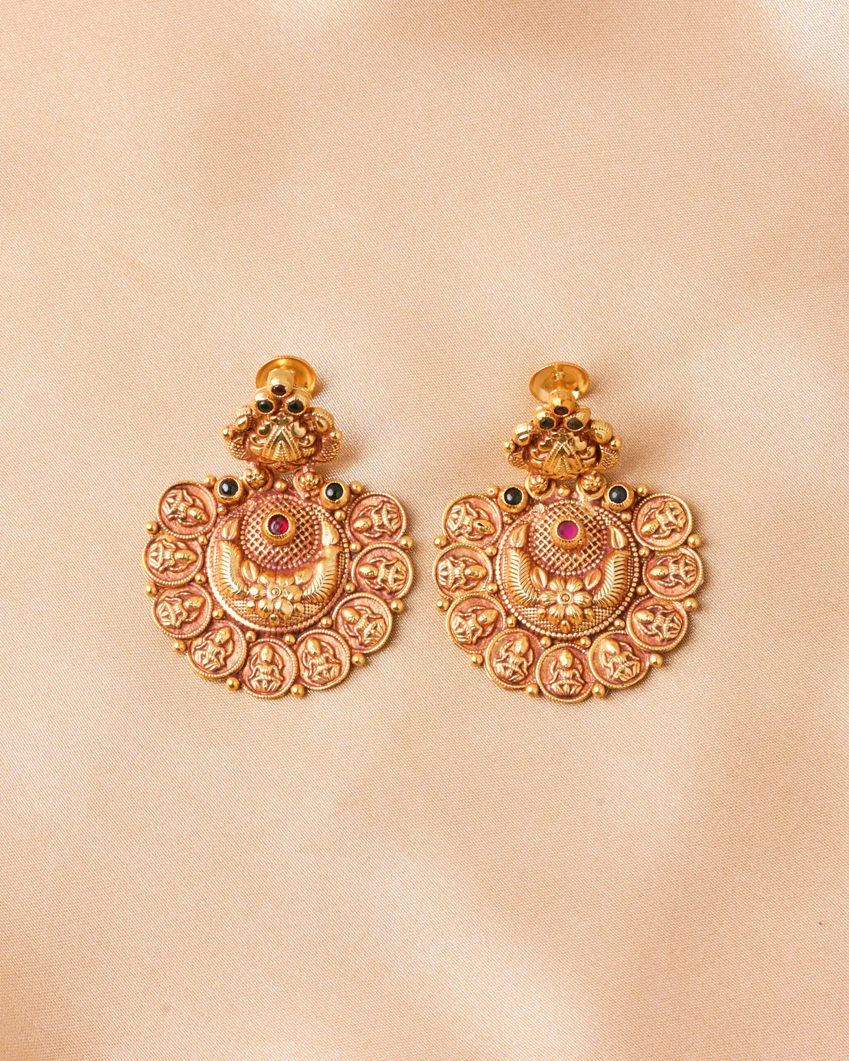 Antique Lakshmi Kaas Jhumki