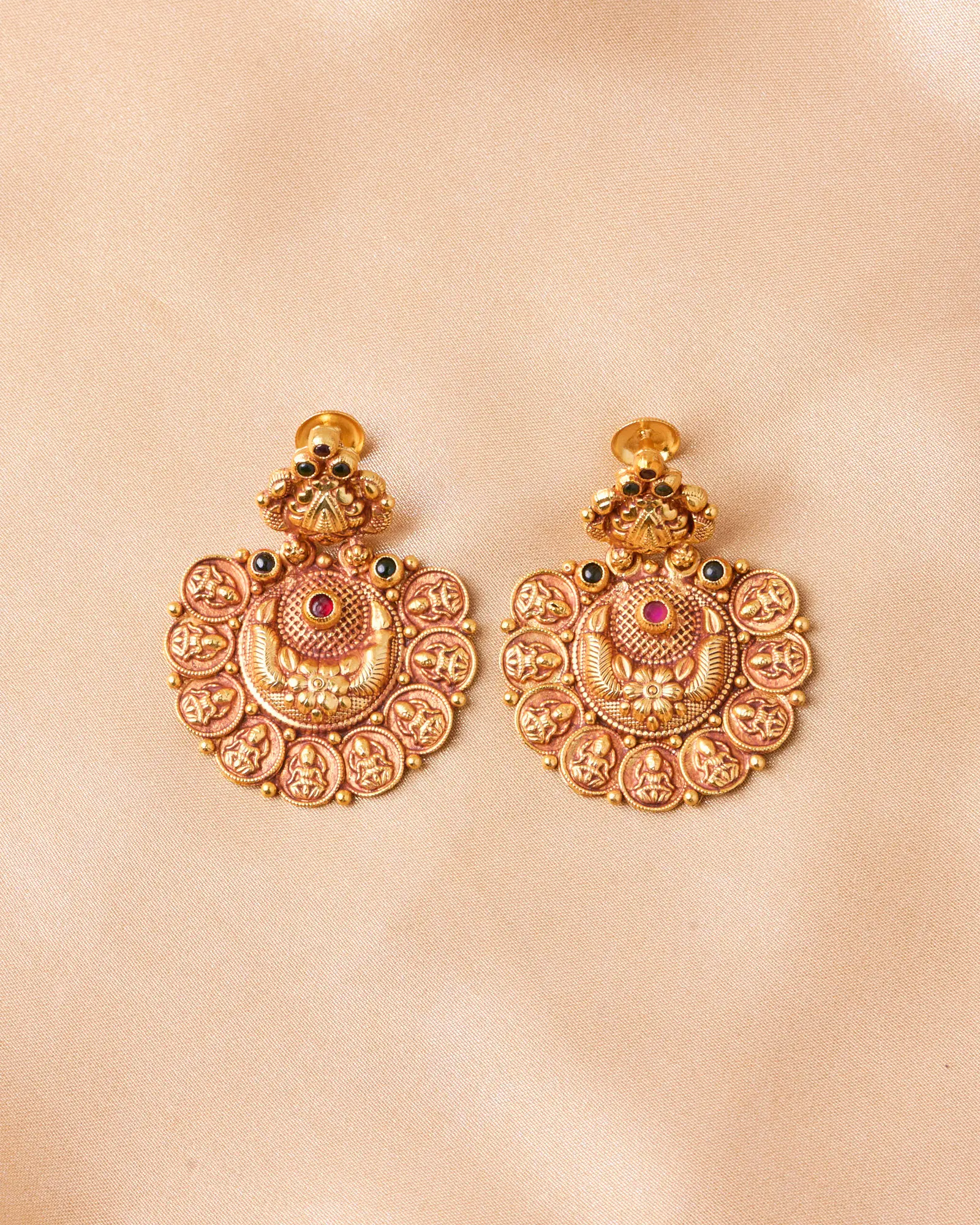 Antique Lakshmi Kaas Jhumki