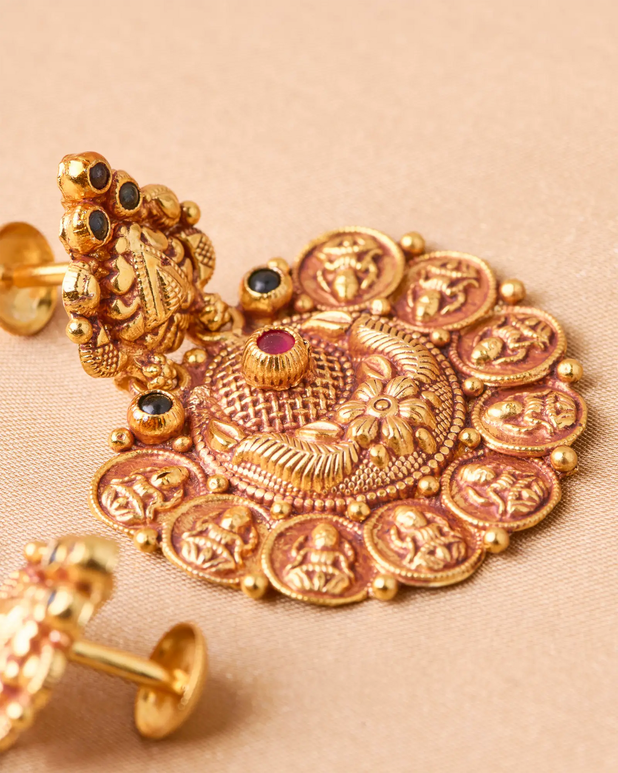 Antique Lakshmi Kaas Jhumki