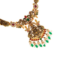 Peacock Elegance: Antique Flair Necklace