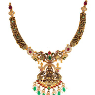 Peacock Elegance: Antique Flair Necklace