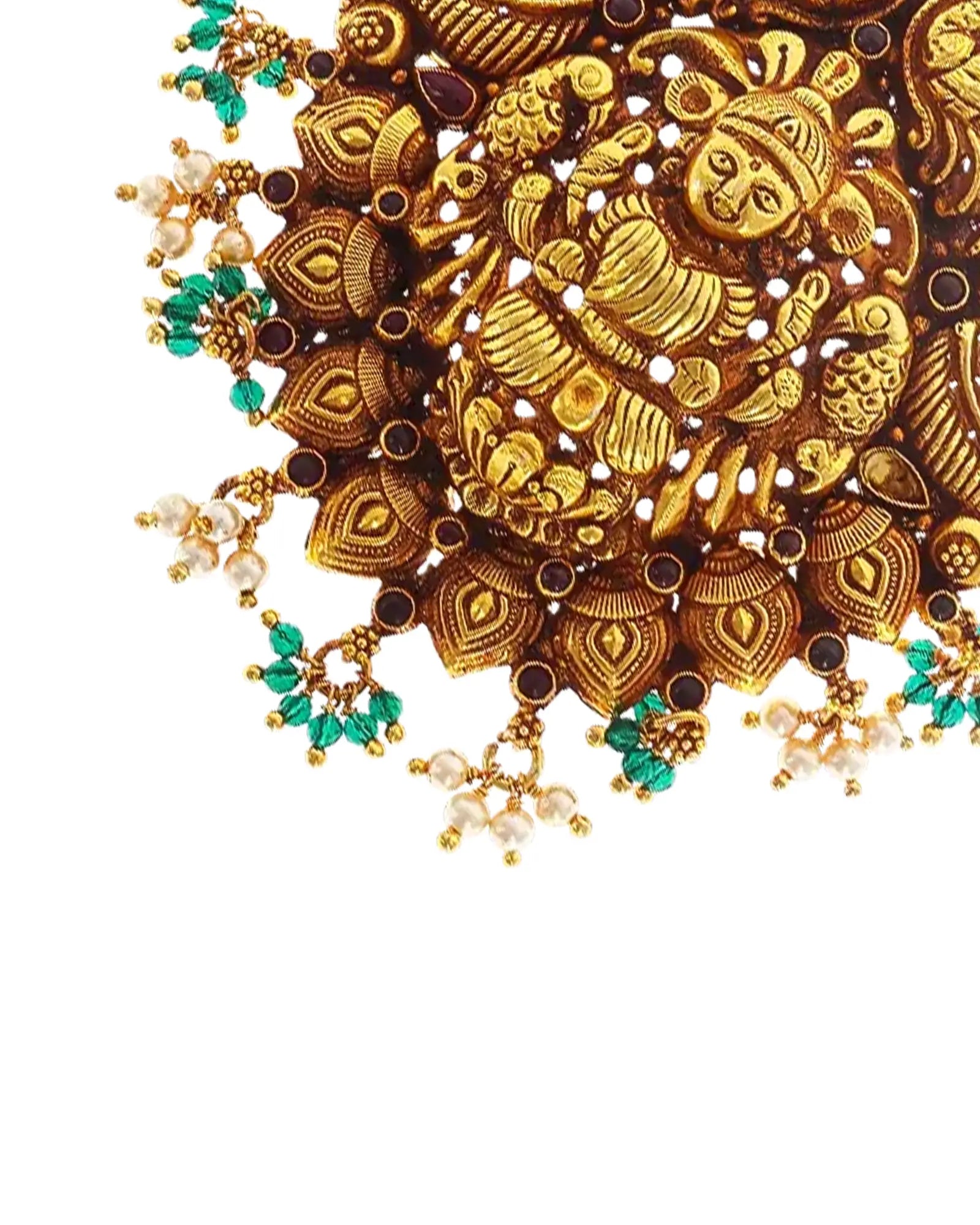 Majestic Lakshmi Pendant: Heritage Elegance