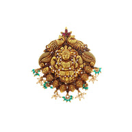 Majestic Lakshmi Pendant: Heritage Elegance